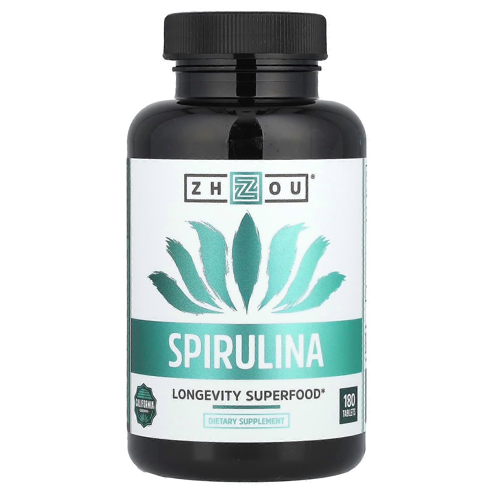 Zhou Nutrition, Spirulina, 180 Tablets