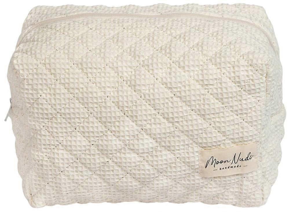 Moon Nude Large Makeup Bag - Cream