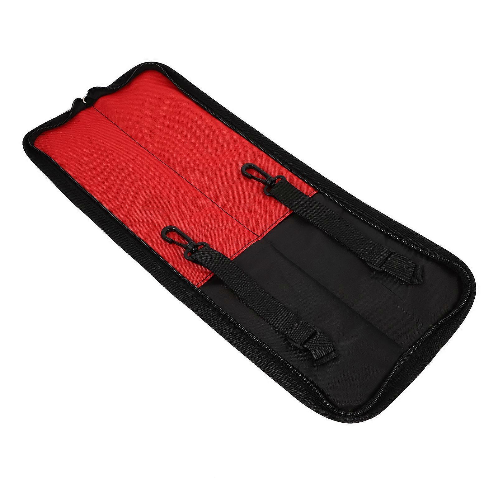Portable Drum Stick Bag Storage Case Accessory Red Rectangular Waterproof 1Pack