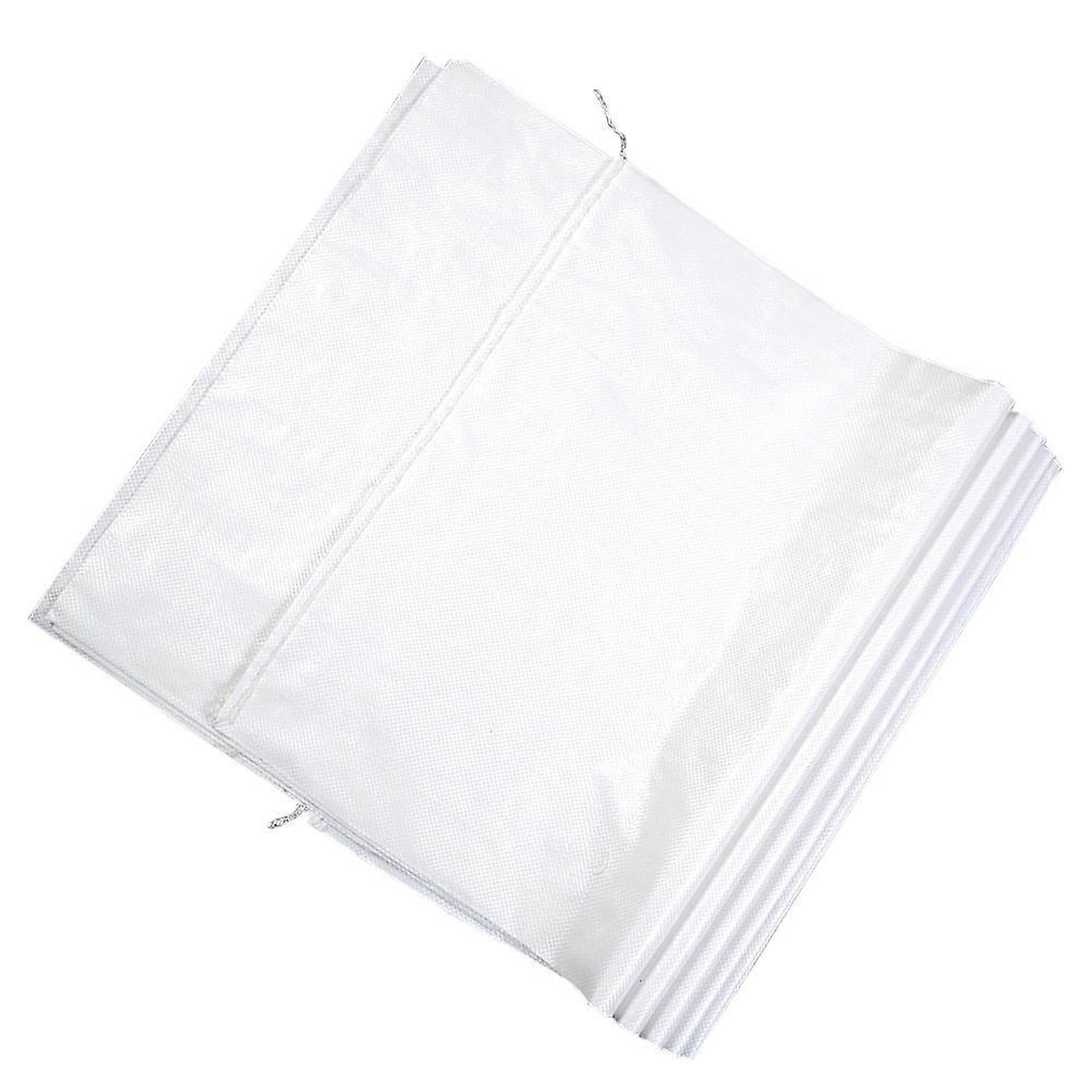 Plastic Woven Sack White for Packaging 10Pcs Multi Use