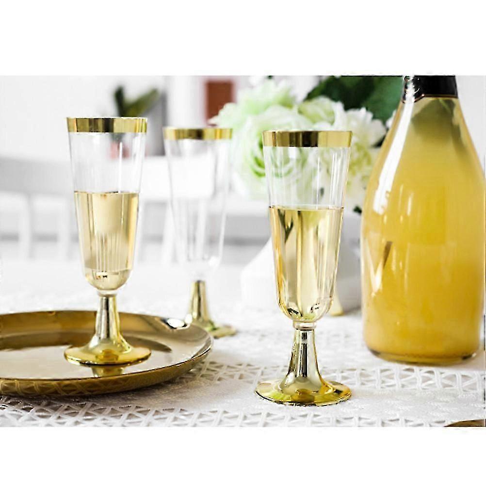 Flute Glass Stemware for Party Use 12Pcs