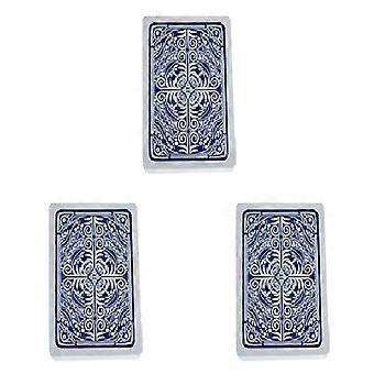 3X Poker Cards Waterproof Texas Hold'Em Playing Cards Black Jack Plastic Game Card Poker Game Board Game Card-