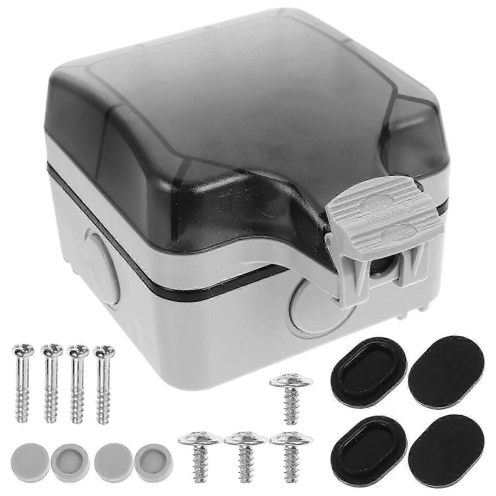 Plastic Electrical Junction Box for Outdoor Weatherproof Use 5Pcs