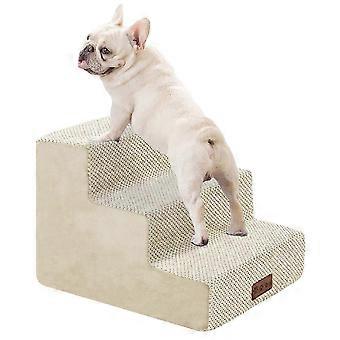 Extra-Wide Dog-Style Staircase with Support Plate, Suitable compatible with Use in Living Rooms, Bedrooms, and Other Settings. A