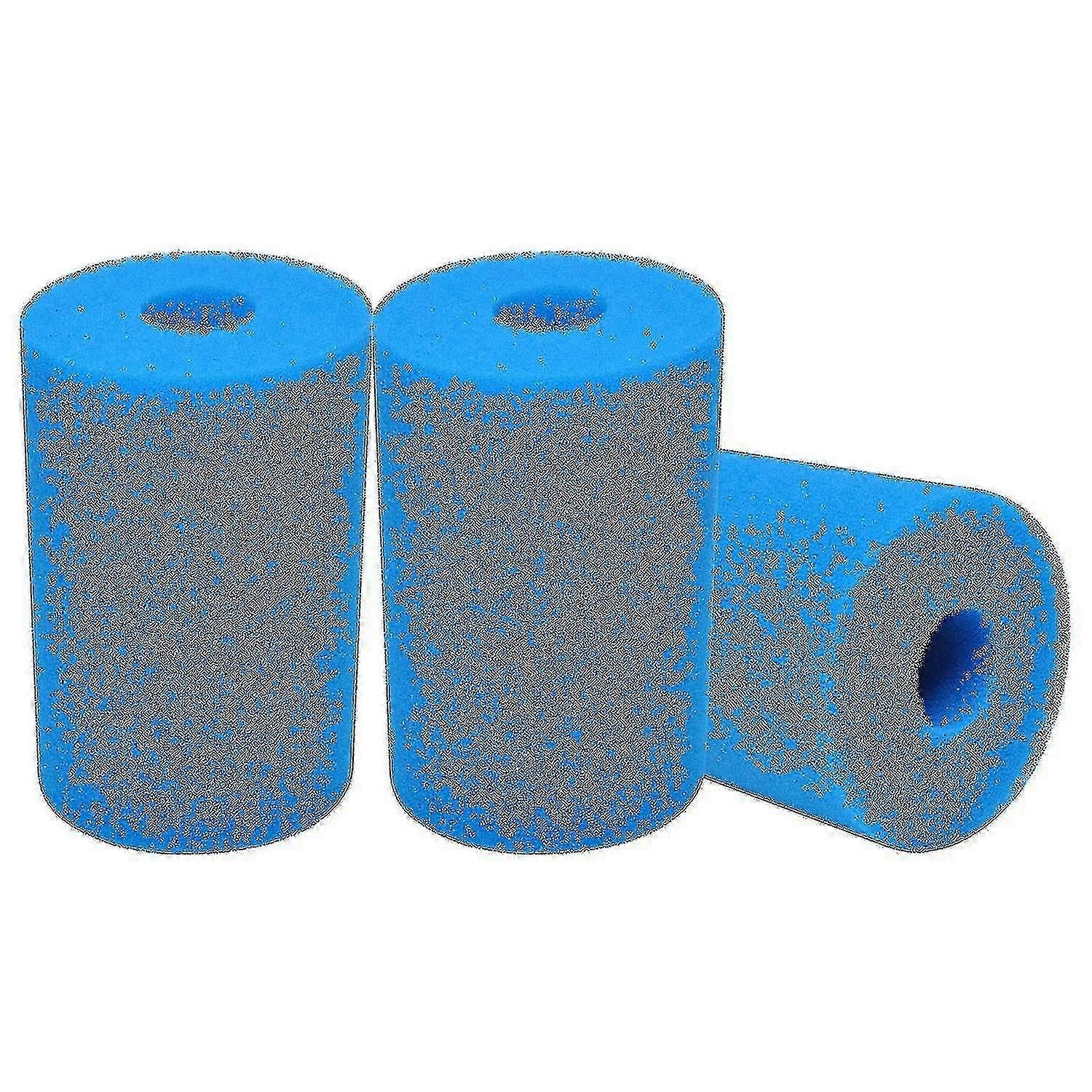 3pcs Filter Sponge Compatible With Intex Type B, Foam Cartridge