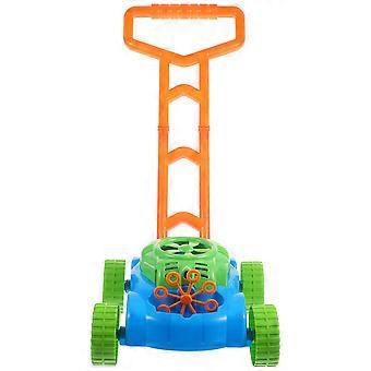 1pc Bubble Mower Peuters Kids Bubble Blower Machine Gazon Games Outdoor Push Toys Gifts zonder BatterijKleurrijk