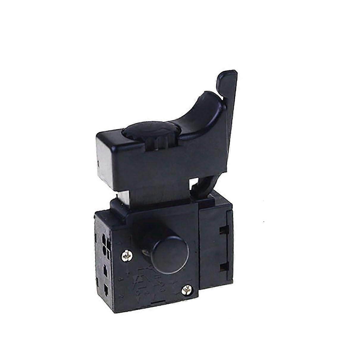 Speed Regulating Switch Lock on Power Tool Electric Drill Speed Control Trigger Button Switch, Black(Wide)