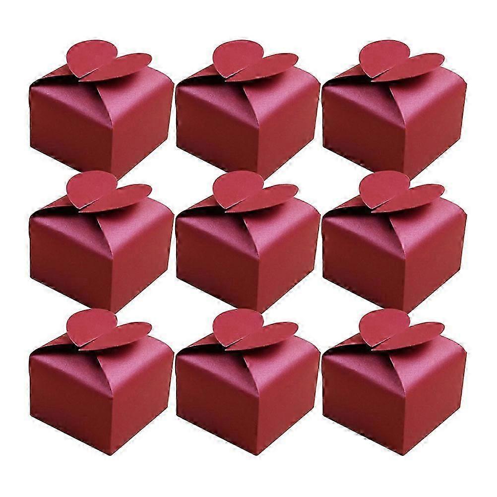 Candy Paper Box Heart Candy Boxes for Storage Use 50Pcs Packaging