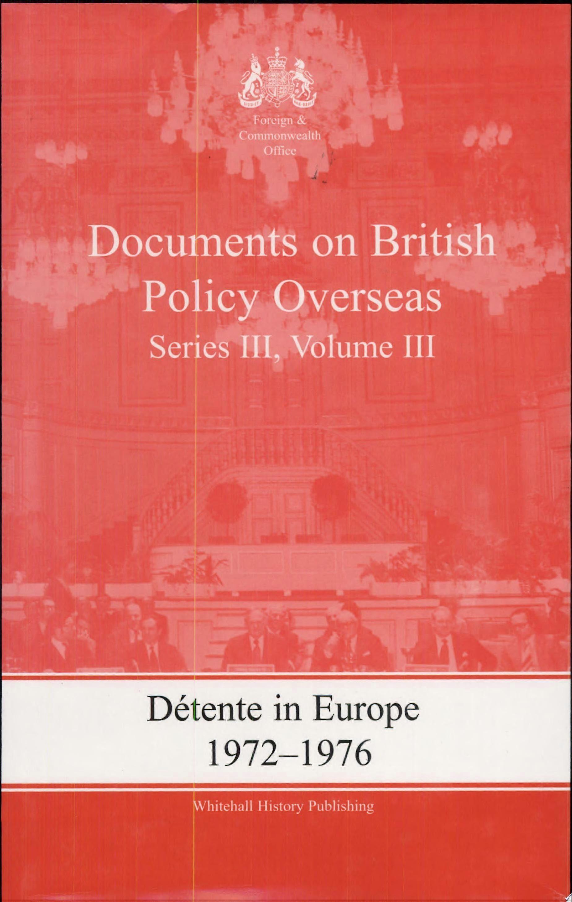 Documents on british policy overseas