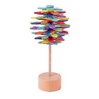 Creatief houten lolly roterende staaf decompressie speelgoed