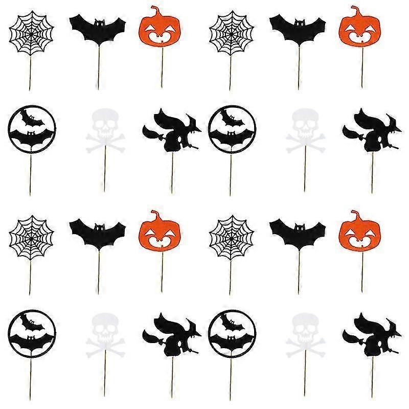 24pcs cake decorations, Halloween Cake Topper