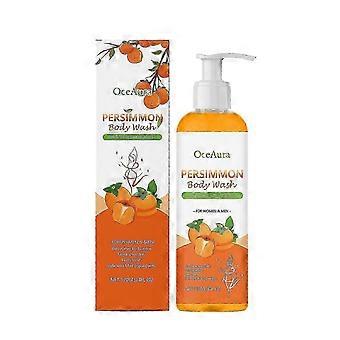 1-5x Persimmon Soap for Body Odor - 120ml Gentle Body Wash for Seniors, All Skin Types, Fresh Scent and Odor Neutralizing QHHJV