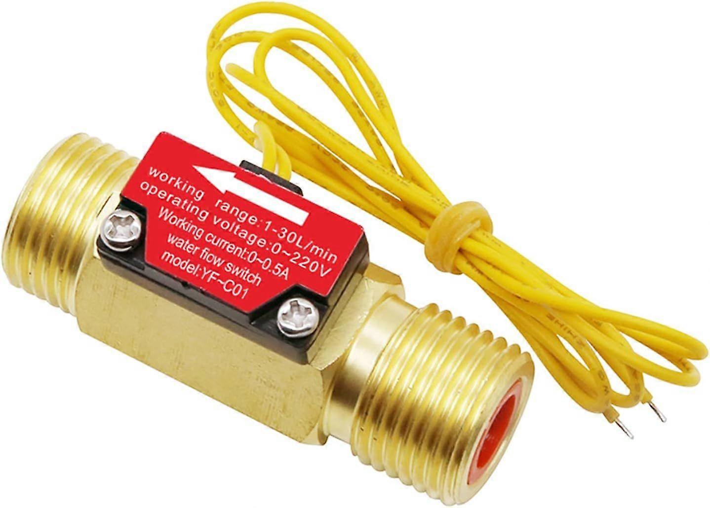 1.5-30L/Min Effect Liquid-Water Flow Sensor Male Thread G1/2'' 4 Points Switch Control Flow Sensor Module