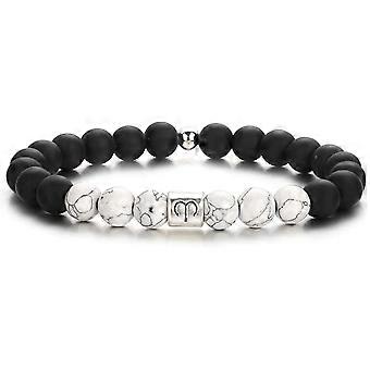Bracelets perlés pour femmes hommes, 12 constellations anxiété noir blanc distance amitié charmes bracelets pour adolescentes filles enfants yin yang bon chanceux ble