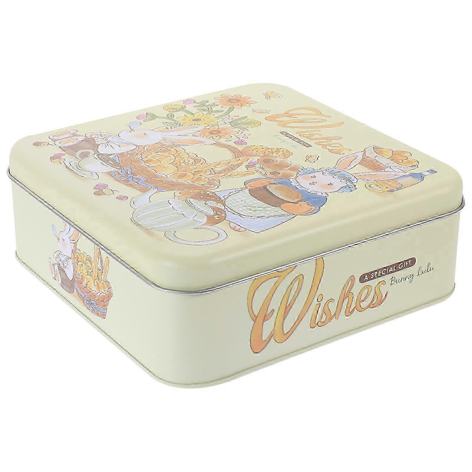 Biscuits Box for Storage Use Multi Color Tinplate Storage Container