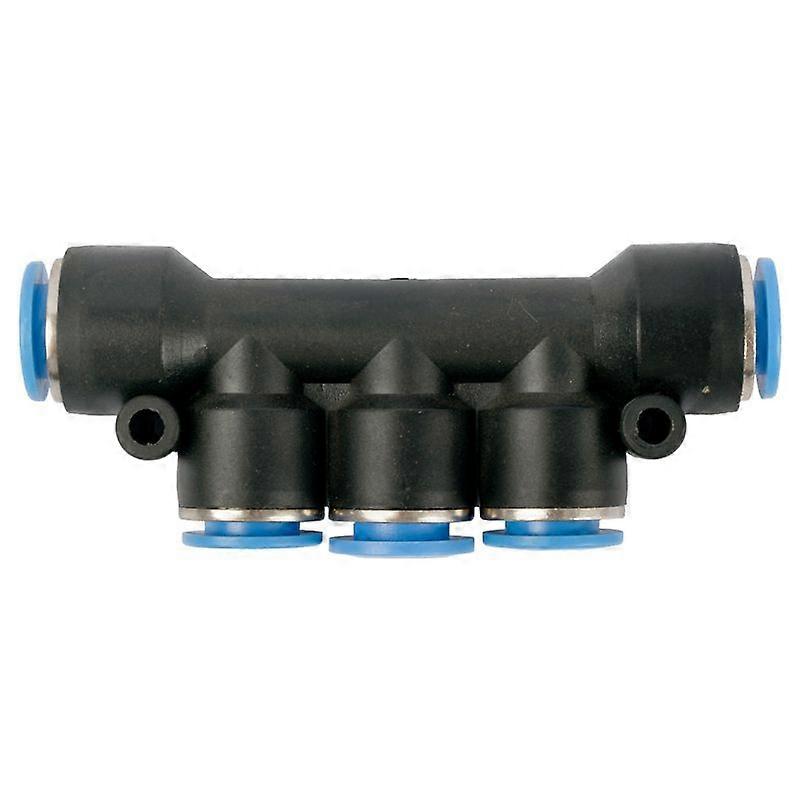 PU-slangkoppling grenrör 10mm-10mm - 8-pack