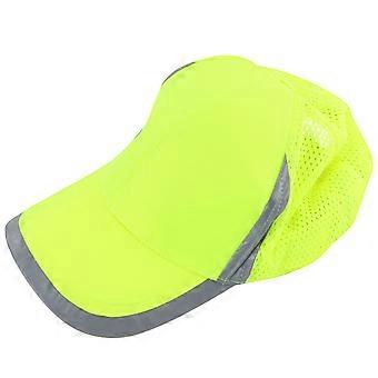 1st Baseball Synlig Reflektion Säkerhet Baseball Utomhus Baseball Hatt Utomhus Casual Hatt (Gul)