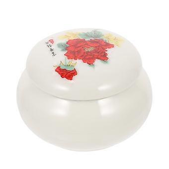 Contenitore in ceramica per tè in polvere e cosmetici, 1 pezzo.