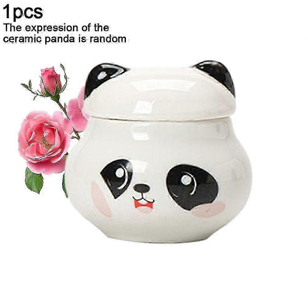 Panda Solid Perfume Balm - Cute Ceramic Jar & Long Lasting - 12g