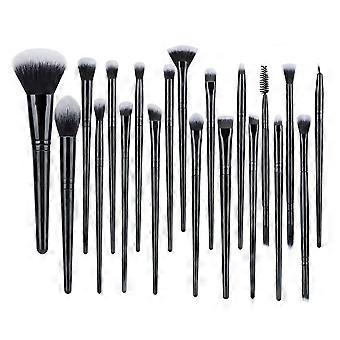 20Pcs Makeup Brush Set with Synthetic Fiber Bristles Cosmetic Brushes Kit for Face Eyes Makeup