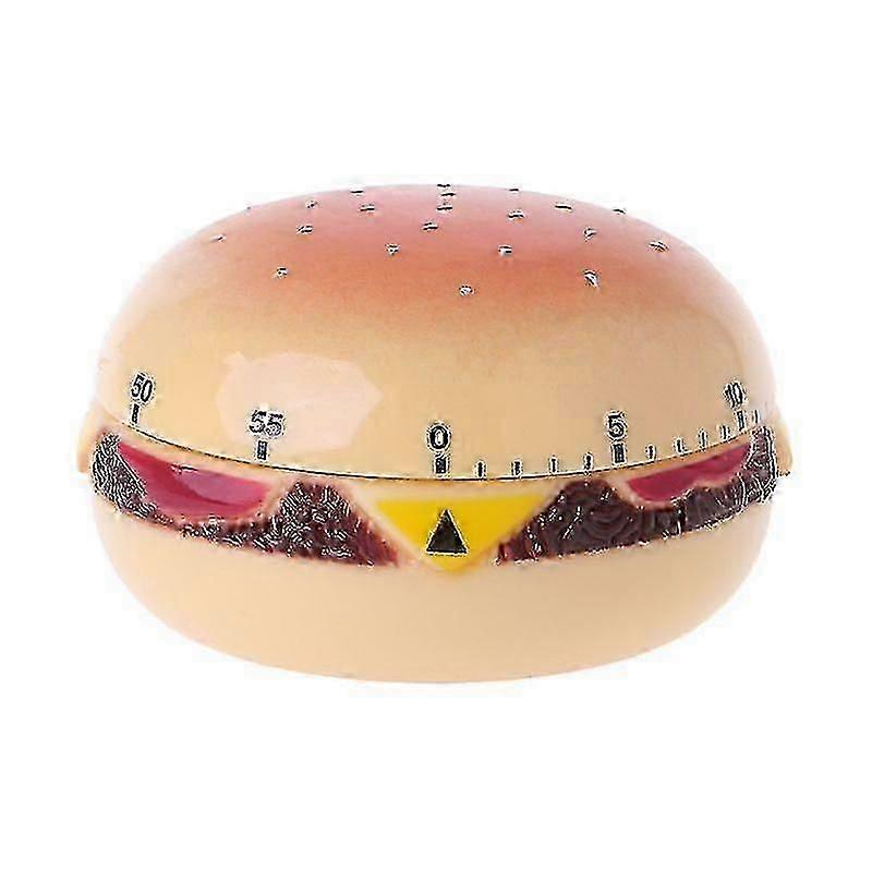 60 Minute Mechanical Hamburger Timer Kitchen Cooking Countdown Alarm Reminder