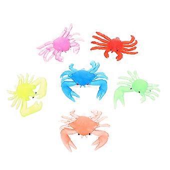 12pcs Vivid Crab Models Kid Cognitive Toys Early Educational Toys (Mixed Color)