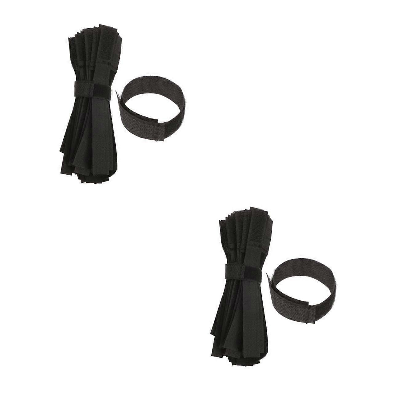 100pcs Reusable Nylon Cable Ties for Cable Management Adjustable Hook and Loop Organizer Straps