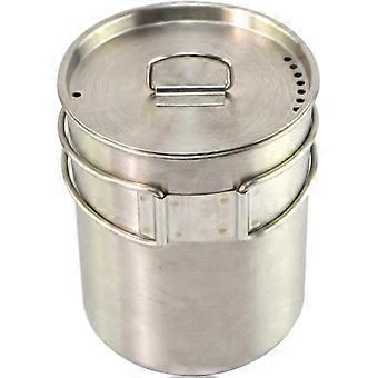 Retkeily ruostumattomasta teräksestä valmistettu vesikuppi, Ternel Camping Kitchen kannettava piknikkuppi, 700 ml