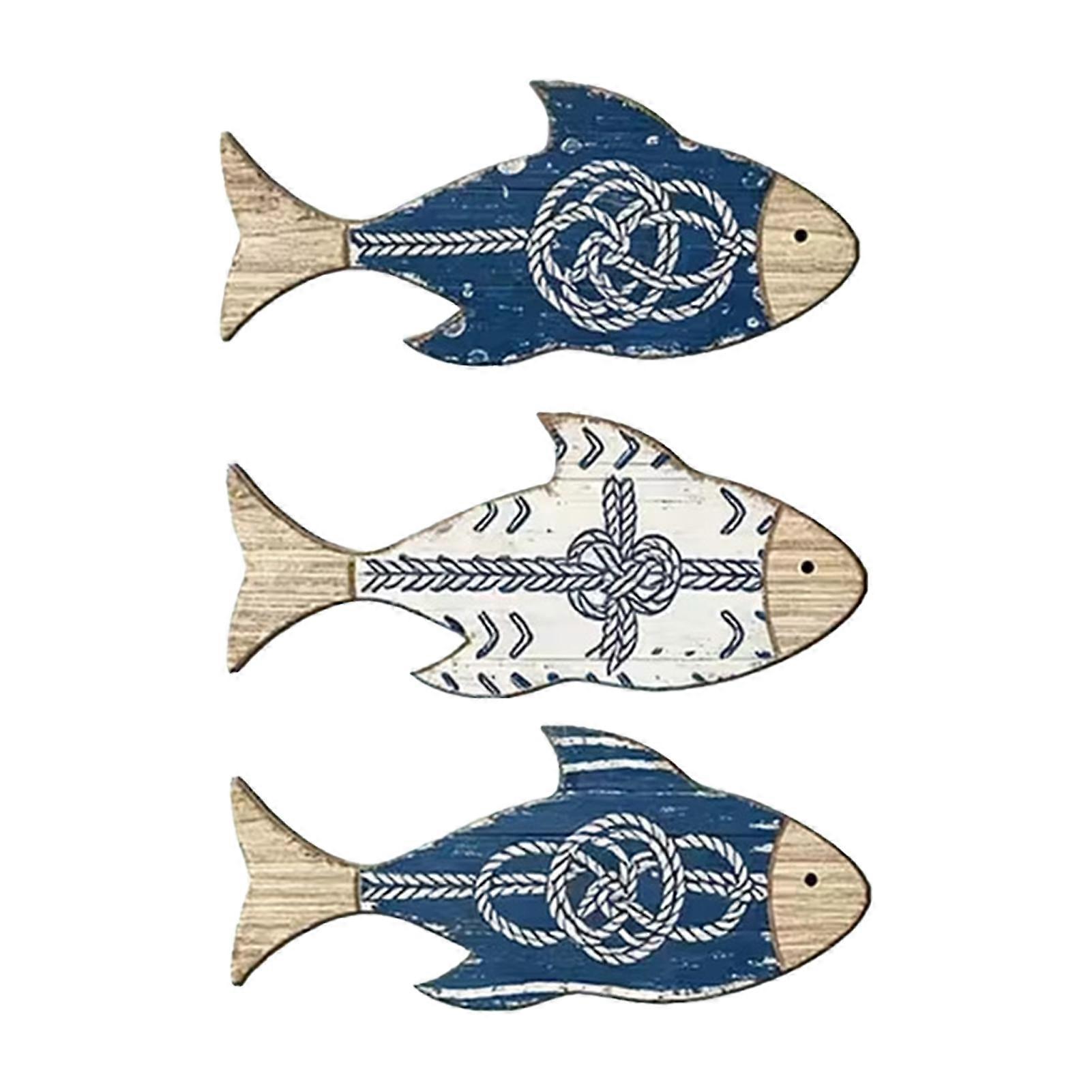 Easy to Hang Fish Wall Plaques with Adhesive for Quick Installation
