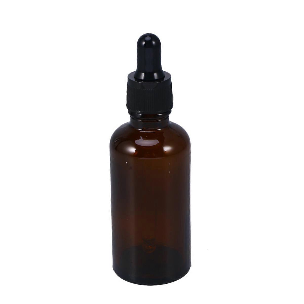 Small Refillable Empty Bottle for Essential Oil Storage 5Pcs Dark Brown