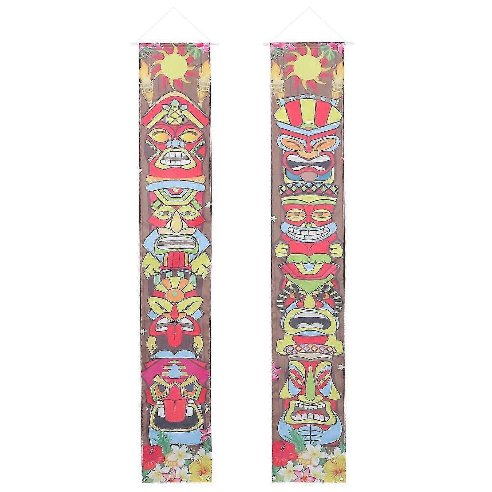 Polyester Tiki Door Banners Set