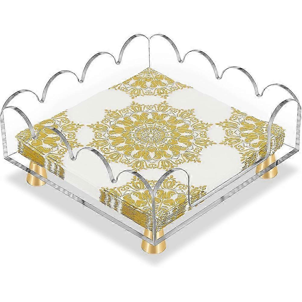 Clear Square Acrylic Napkin Holder