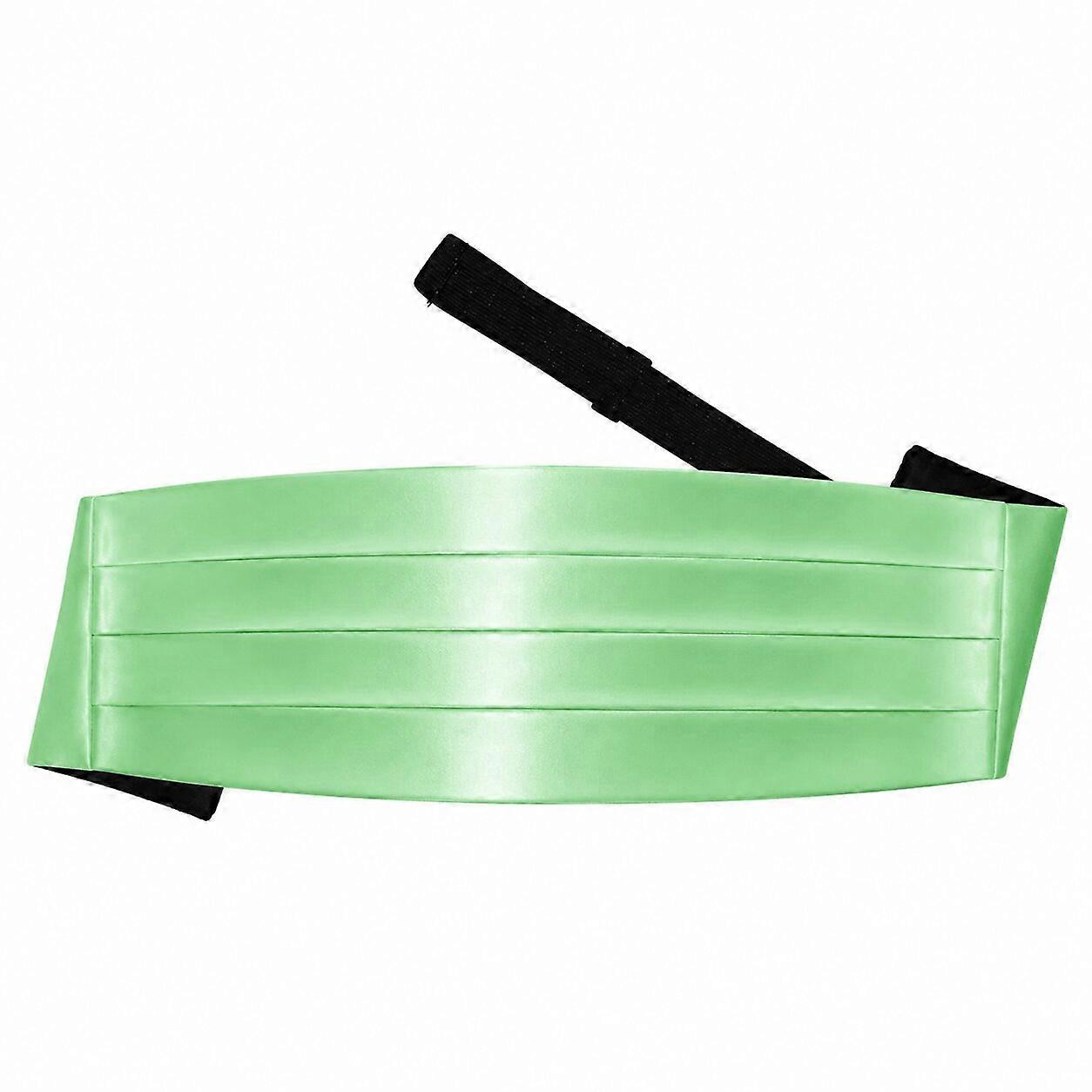 Mint Green Plain Satin Cummerbund