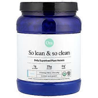 Ora, So Lean & So Clean, Proteína Vegetal Superalimento Diária, Baunilha, 618 g (21,8 oz)