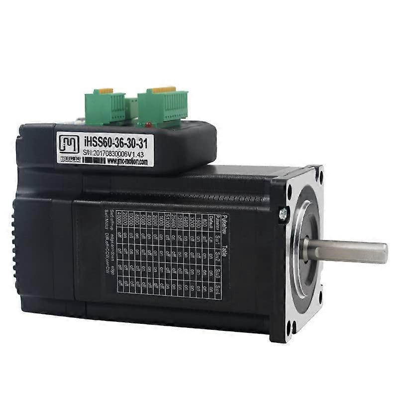 36V 3Nm Closed Loop Stepper Motor with Integrated Driver,  Torque Precision for CNC Systems