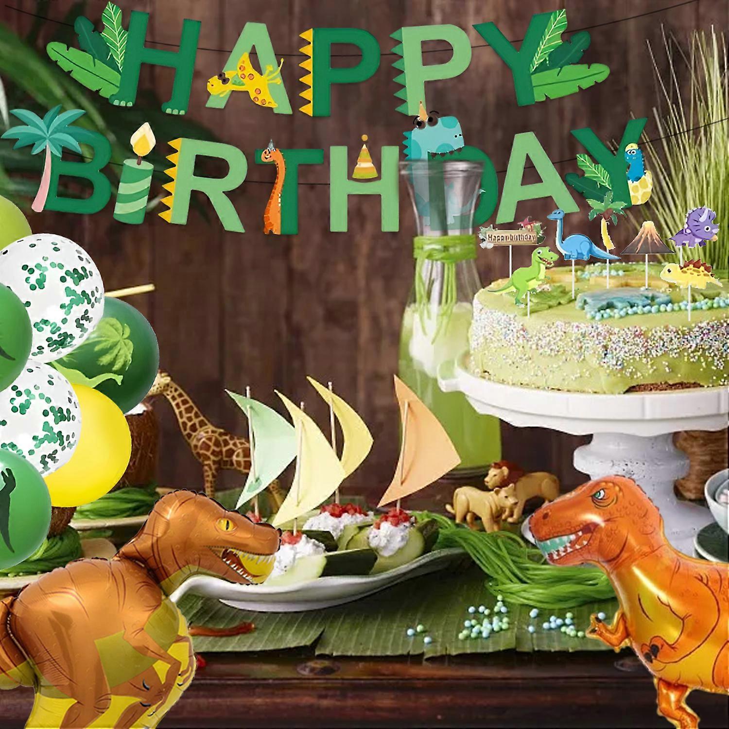 Dinosaur-Themed Easy-Assembly Vibrant Party Decor