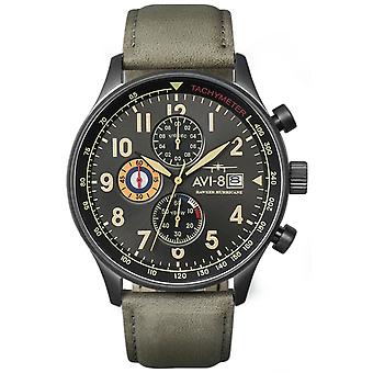 Hawker Hurricane Japanese Quartz Analog Man Watch with AV-4011-0E Cowskin Bracelet
