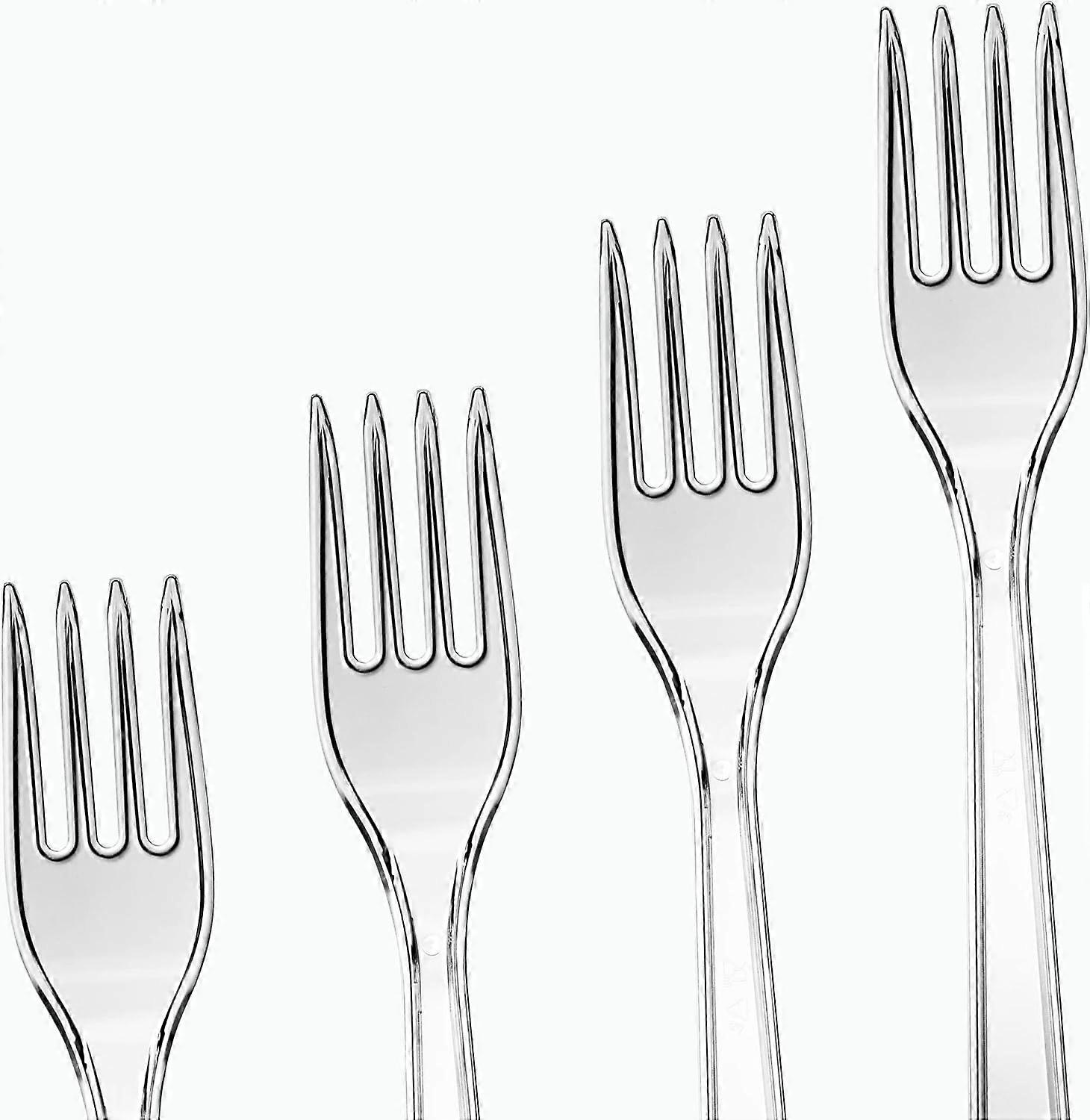 Premium Clear Forks Elegant Dining Lightweight Durable