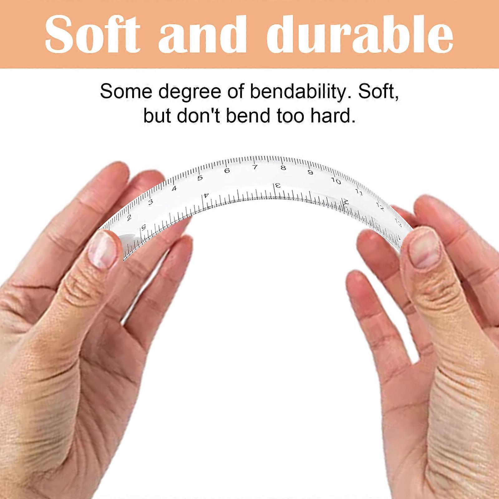 Shatterproof Smooth-Build Plastic Rulers Set