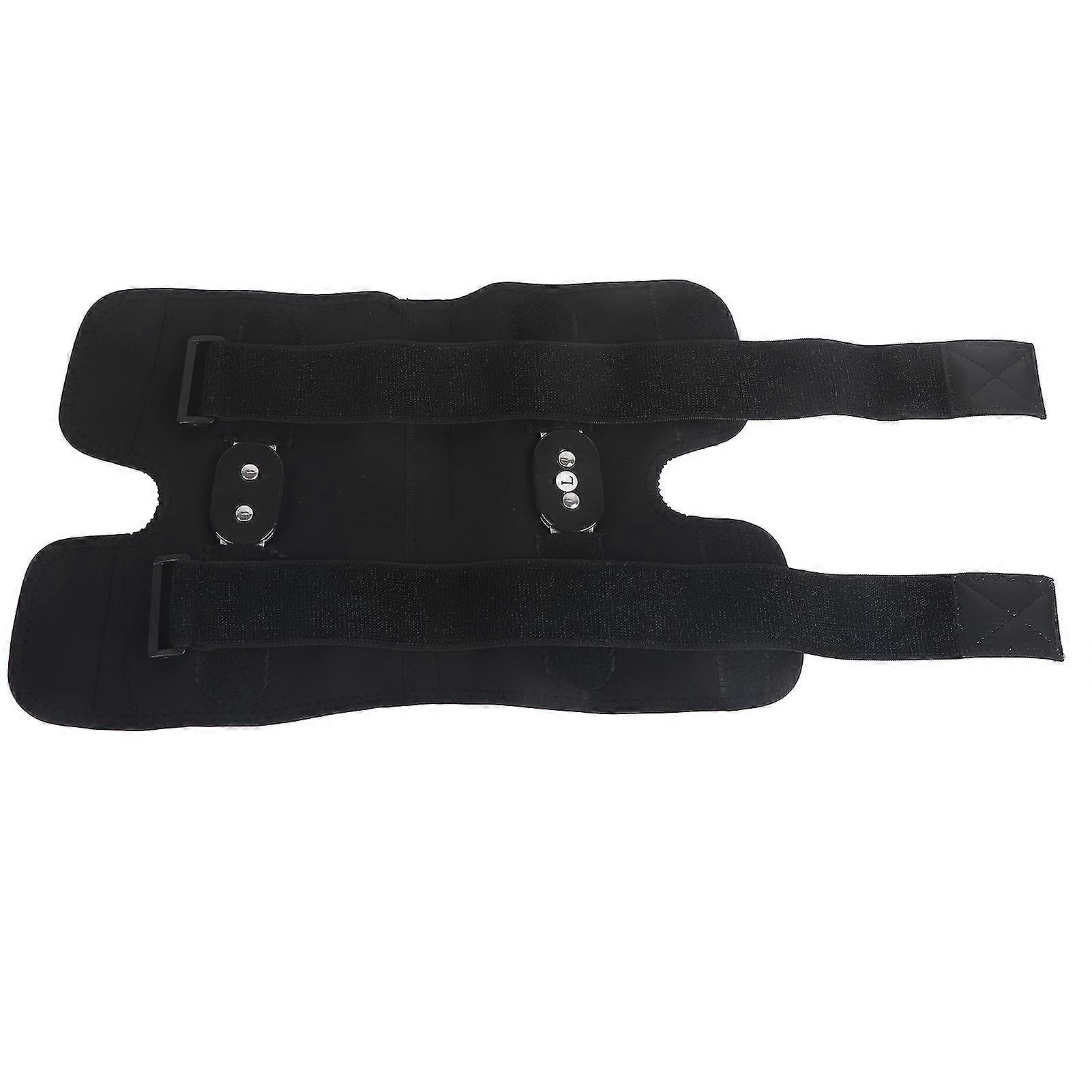 Adjustable Knee Brace Pad Support Leg Protector Compression Sleeves Safety Strap (L)