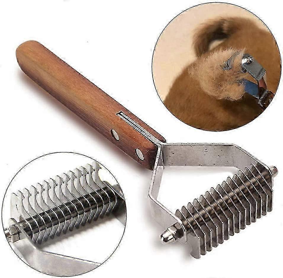 Undercoat Brush Curry Comb Trimmer compatible with Dogs