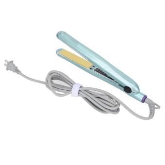 Hair Straightener Dry Wet Use USB Ceramics Heating Straightening Flat Iron US Plug 110?240V Blue-brnv