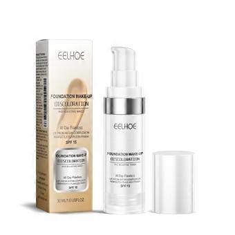 Farbwechselnde flüssige Grundierung, 30 ml, natürliche, langanhaltende, feuchtigkeitsspendende Grundierung gegen Verfärbungen, Concealer-Creme, wasserfest
