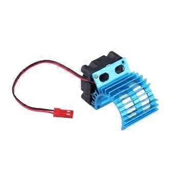 Heat Sink With Cooling Fan for 1/10 Scale Electric RC Car 380 / 390 Motor (Blue)