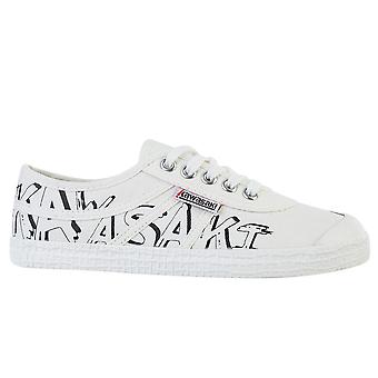 KAWASAKI Graffiti Canvas Schoen K202416 1002 Wit - heren schoenen - unisex schoenen