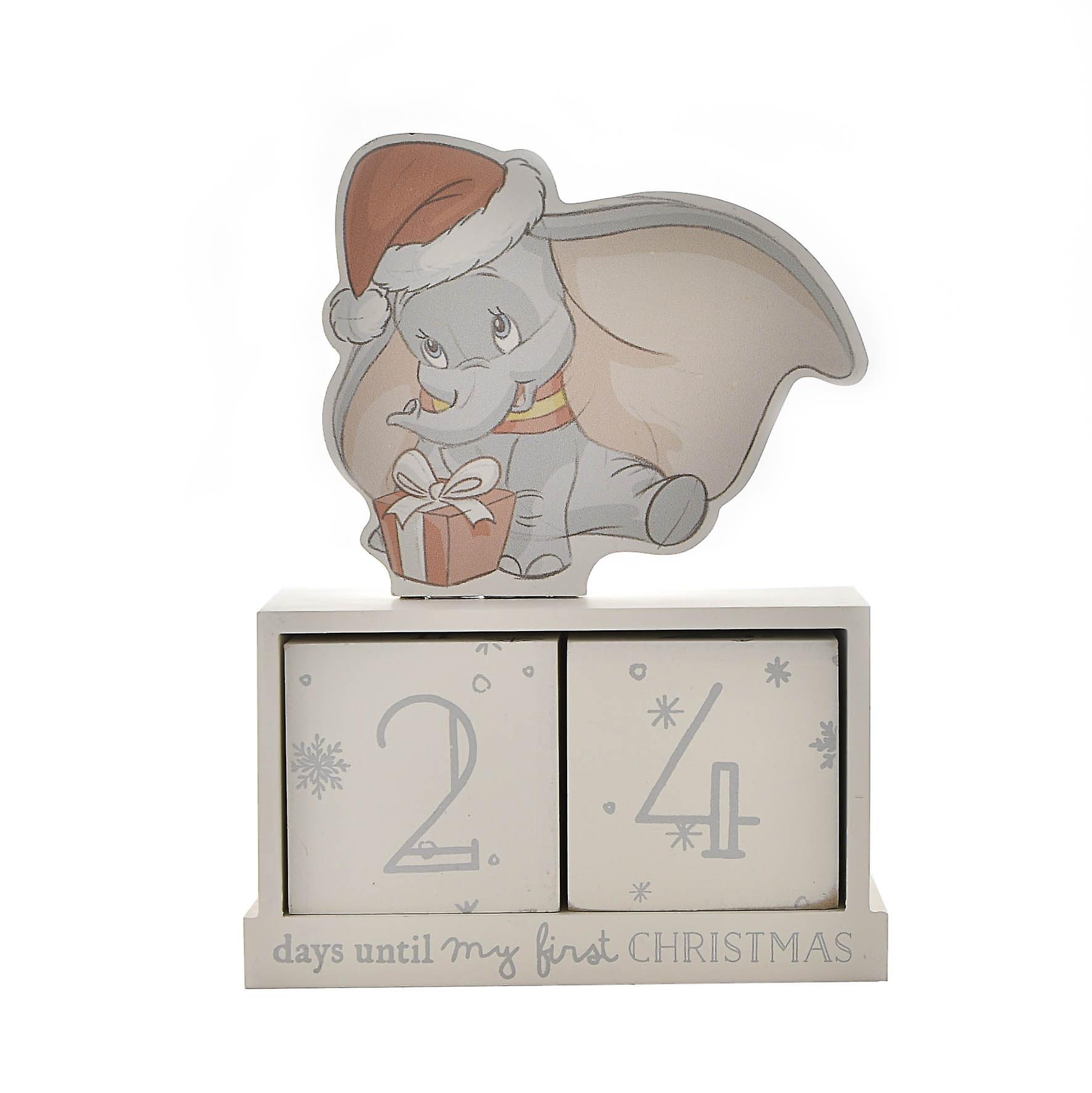 Widdop Dumbo Baby's First Christmas Countdown Blocks