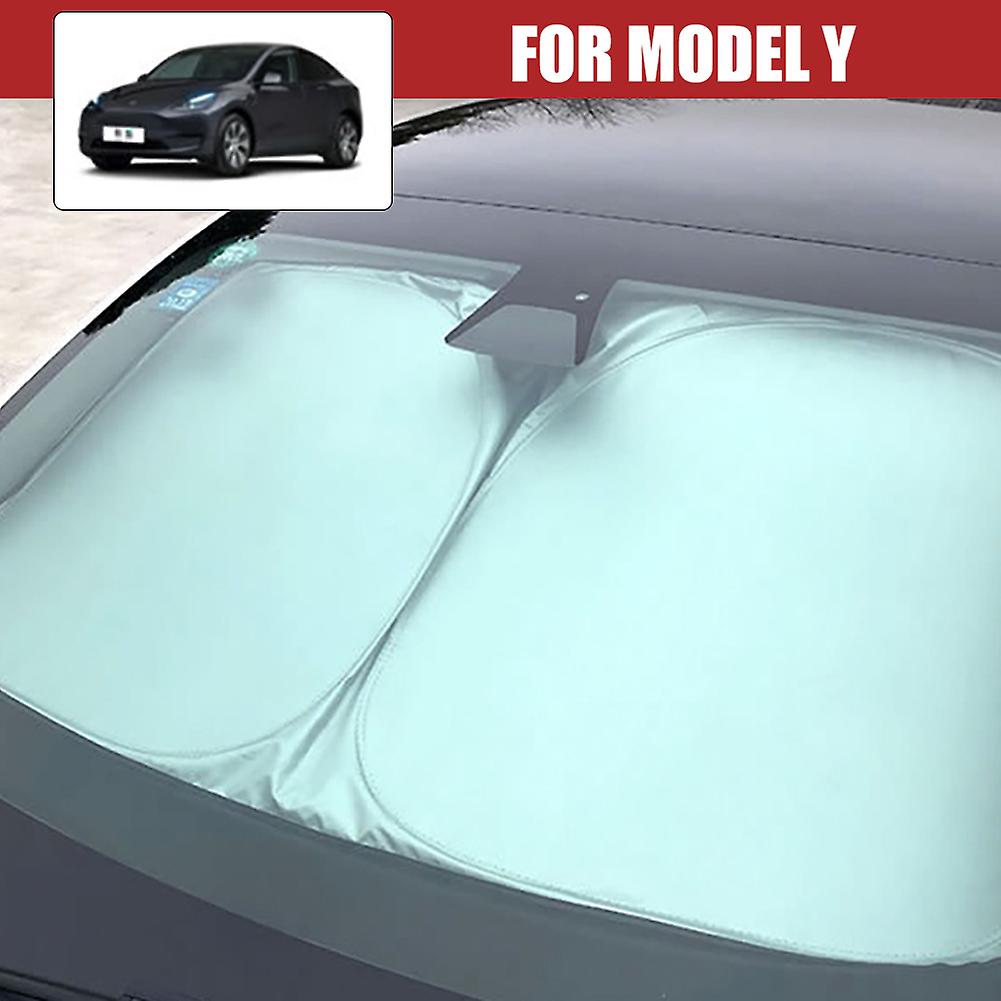 Top Car Windscreen Solskydd Täcker Visirs Auto Front Window Solskydd Parasolverk Coche För Tesla Model 3 Y X S Solskydd 2022