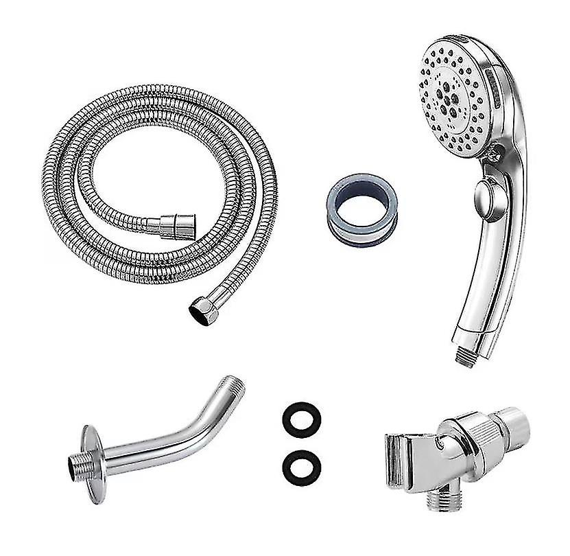 Pxcl Push Button Hand Shower Set, Bathroom Multifunction Pressure Shower Nozzle, (shower Set)