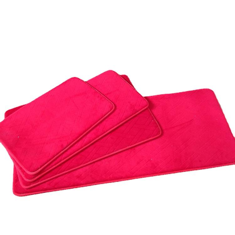 Bath Mat Non Slip Absorbent Shower Bathroom Rug Carpet Coral Fleece No93