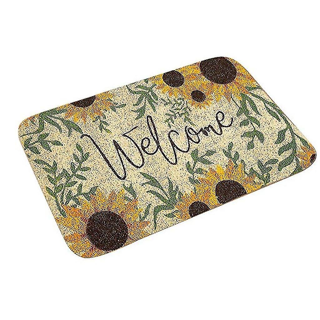 Rect Non-slip Door Mat Bed Kit Print Floor Mat